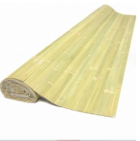 Bamboo Mat With Skin Woven As Wainscot Wall And Ceiling Covering.